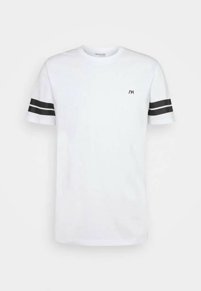 Selected Homme SLHREGPATO O NECK TEE - T-shirt Imprimé - White 5 Selected Homme SLHREGPATO O NECK TEE - T-shirt Imprimé - White – Image 5