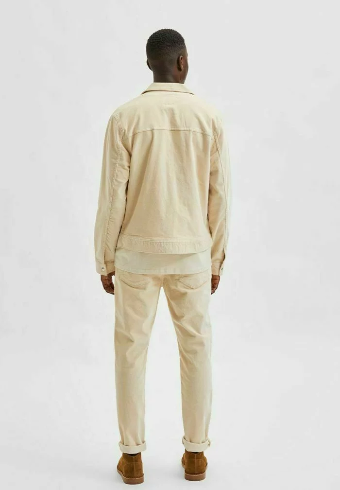 Selected Homme Veste Légère - Egret 3 Selected Homme Veste Légère - Egret – Image 3