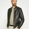 Selected Homme SLHICONIC - Veste En Cuir - Black