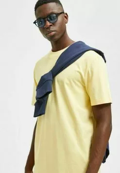 Selected Homme SLHRELAXCOLMAN O NECK - T-shirt Basique - Sunlight -Selected Homme Soldes Boutique f5f5be11eb05409eb2eb05c8cd18493b