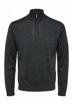 Selected Homme Pullover - Medium Grey Melange -Selected Homme Soldes Boutique f6abe624ff1348e583a20e55919b73c7