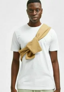 Selected Homme BESTICKTER - T-shirt Basique - Bright White -Selected Homme Soldes Boutique f6e7df93d5b64a14a1e52d84da81b801