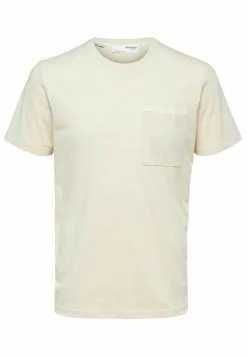 Selected Homme T-shirt Basique - Light Sand Melange -Selected Homme Soldes Boutique f96d49eac5644af4a17282554c75e49a