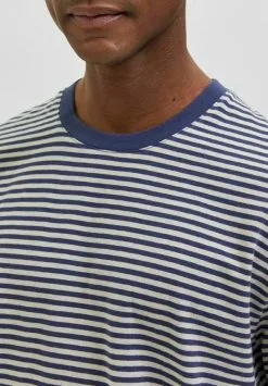 Selected Homme T-shirt Imprimé - Navy Blue -Selected Homme Soldes Boutique f9f38d576005462babfee2ffa83bd547