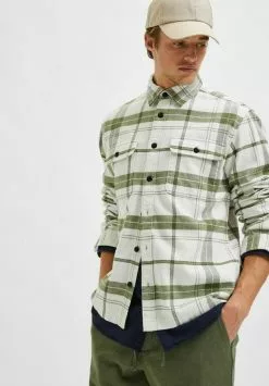 Selected Homme KARIERTES - Chemise - Olivine -Selected Homme Soldes Boutique fa17b08f34c245acab313b826662f6e3