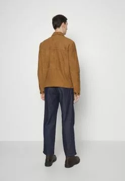 Selected Homme SLHCARTER OVERSHIRT - Veste En Cuir - Toffee