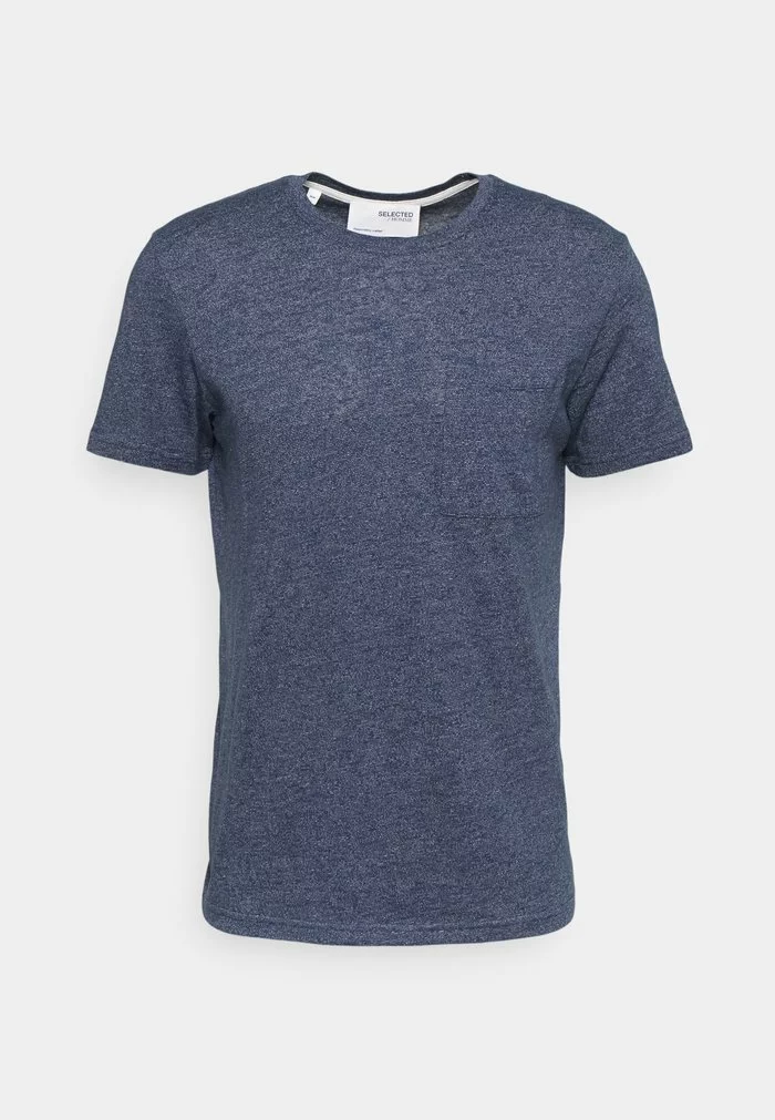 Selected Homme SLHDECKER O NECK TEE - T-shirt Basique - Dress Blues 5 Selected Homme SLHDECKER O NECK TEE - T-shirt Basique - Dress Blues – Image 5