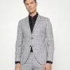 Selected Homme SLHMYLOLOGAN CHECK SUIT - Costume - Grey