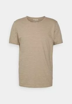 Selected Homme SLHMORGAN STRIPE O NECK TEE - T-shirt Basique - Chinchilla/egret -Selected Homme Soldes Boutique faded9fb46d44059a4f94a2a8e630eac