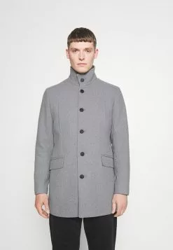 Selected Homme SLHMORRISON COAT - Manteau Classique - Grey Melange