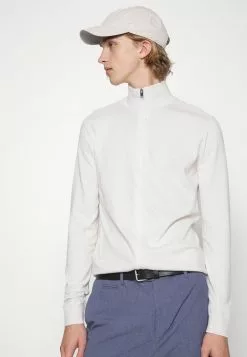 Selected Homme SLHBERG FULL ZIP CARDIGAN - Gilet - Egret Melange -Selected Homme Soldes Boutique fbfa5ad8f8af4c28a201711f19b14f52