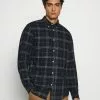 Selected Homme SLHSLIMFLANNEL - Chemise - Dark Blue/grey