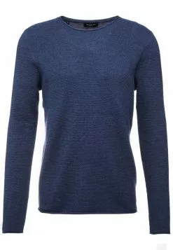 Selected Homme SLHROCKY - Pullover - Brilliant Blue/melange -Selected Homme Soldes Boutique fd6da19f327d4dc6b43094d447597bd2