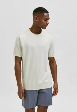 Selected Homme T-shirt Basique - Off White