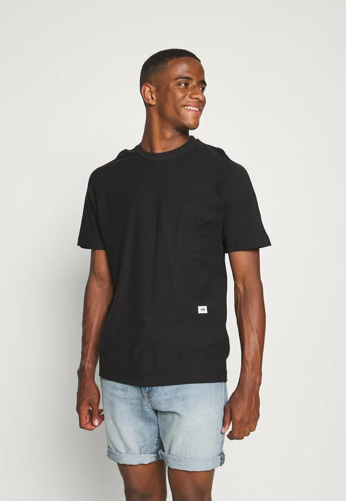 Selected Homme SLHRELAXALBION O NECK TEE - T-shirt Basique - Black 1 Selected Homme SLHRELAXALBION O NECK TEE - T-shirt Basique - Black