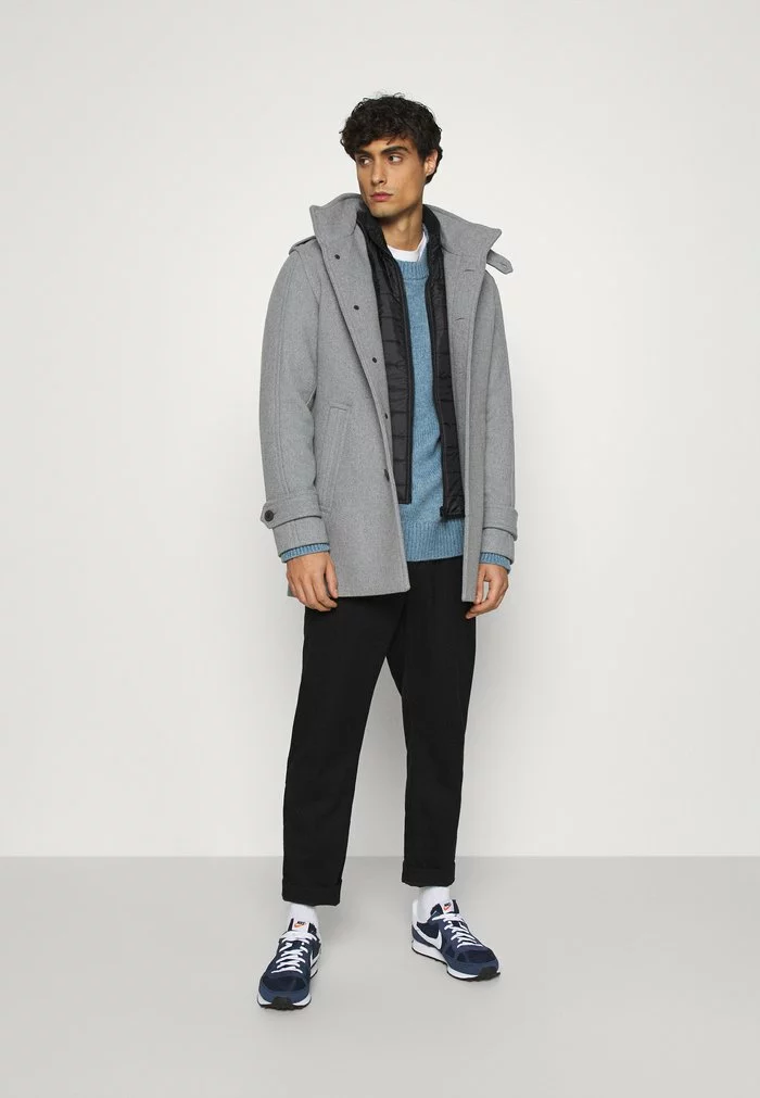 Selected Homme SLHNOAH COAT - Manteau Classique - Grey Melange 2 Selected Homme SLHNOAH COAT - Manteau Classique - Grey Melange – Image 2