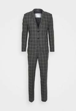 Selected Homme SLHMYLOLOGAN CHECK SUIT - Costume - Dark Grey Melange/light Blue -Selected Homme Soldes Boutique ff363ebbae2e4c5487e8c8ce74f8c541