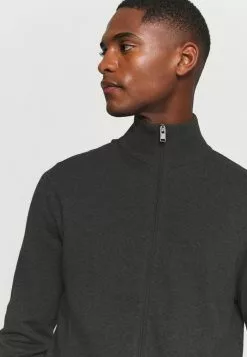 Selected Homme SLHBERG FULL ZIP CARDIGAN - Gilet - Antracit/melange -Selected Homme Soldes Boutique ff5bca987a7249dd8b22b7fd0ea03712